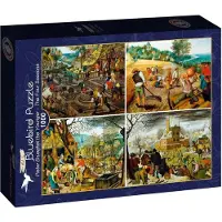Bluebird Puzzle Puzzle de l'oiseau bleu Puzzle Pieter Brueghel le Jeune Les Quatre Saisons 1000 Teile