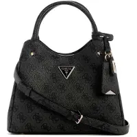 GUESS Femmes, Sac à main, Meridian II Girlfriend Carryall, Noir, Gris