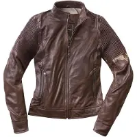 Black-Cafe London Amol Veste en cuir de moto de dames