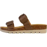 Plakton Mules Compensée en cuir Combarro