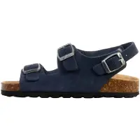 The Divine Factory Pantoufle 'Kinder-Lederpantolette Noga Mistraly BS Edge' bleu