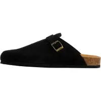 Natural world Mule 'Flache Pantoletten aus Leder' noir