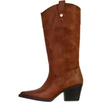 Xti Bottes à Talon à Enfiler - Camel