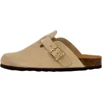 The Divine Factory Mule 'Boreal-Lederpantoletten' beige