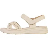 Super Mode Sandales Cuir - Apricot