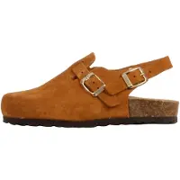The Divine Factory Pantoufle 'Kinder-Pantolette aus Leder Noga Boreali BS Edge' marron