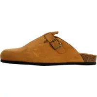 Natural world Mule 'Flache Pantoletten aus Leder' beige