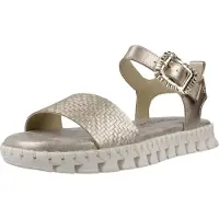 Carmela pour femme. 16326601-ORO Sandales en cuir 163266 doré (36), Plat, Boucle, Casuel
