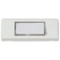 Heidemann Bouton-poussoir de sonnette 70060, blanc pur, 30x87x13 mm, lumineux