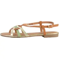 The Divine Factory Sandales Plates - Camel