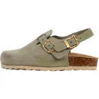 The Divine Factory Pantoufle 'Kinder-Pantolette aus Leder Noga Boreali BS Edge' vert