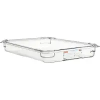 ARAVEN Récipients GN 1/1 , Polycarbonate, Profondeur : 65 mm, Contenu : 8,35 L