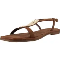 Carmela pour femme. 16329001-CAMEL Sandales en cuir 163290 marron (38), Plat, Boucle, Casuel, Classique