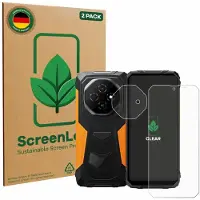 ScreenLeaf Film de protection d'écran, Protection d'écran Écologique, Clear, Anti-Rayures (2 pcs, Blackview Max 1), Téléphone portable : film de protection, Transparent