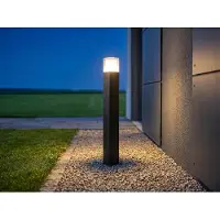 Smartwares OOL-50018 - Eclairage de jardin 80 x 8.5 x 8.5cm - 12 W - 800 Lumen - Lumière chaude LED - Noir