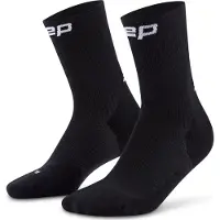 Cep Core Run Socks Mid Cut 5.0, chaussettes de course, femme, noir