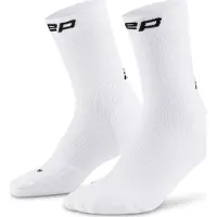 Cep Core Run Socks Mid Cut 5.0, chaussettes de course, homme, blanc