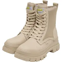 Buffalo Bottines à lacets 'Aspha Com2' sable / jaune / noir / blanc