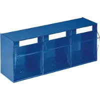 Cornat Magasin transparent H 242 x L 600 x P 203 mm bleu - 1500391