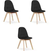 Leobert Ensemble de 3 chaises Valora BORA | Ensemble 3 pièces pour des sièges polyvalents