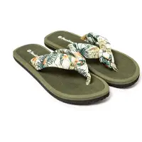 Brasileras Tongs Femme Antidérapantes confortables chaussures de plage/piscine/urbaines vert militaire 37 EU -UBHIS