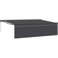 vidaXL Store rétractable anthracite 500 x 300 cm