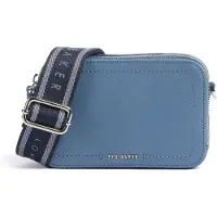 Ted Baker Cuir sac à épaule bandoulière Linzie Webbing Leather Crossbody Camera Bag Blue bleu