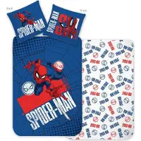 Javoli Housse de couette Spiderman Peter Parker 140 x 200 cm - Coton