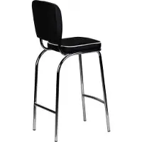 Wohnling Chaise de bar American Diner années 50 rétro noir blanc WL1.719