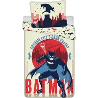 Jerry Fabrics Batman Housse de couette Gotham 140 x 200 cm - Coton -70 x 90 cm