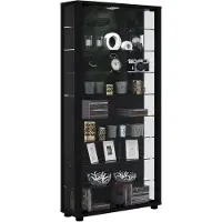 Hioshop Bois Verre Vitrine De Collection Vitrine De Verre Vitrine Stand Vitrine Lumo Maxi Bois Verre Vitrine De Collection Vitrine De Verre Vitrine Stand Vitrine Lumo Maxi