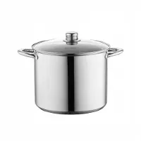 Florina Casserole Haute En Acier Inoxydable Caro Avec Couvercle 22 Cm 6,1 L
