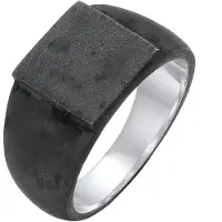 KUZZOI Bague noir
