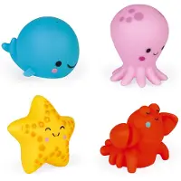 Janod Jouet aquatique Animaux marins 4 pcs