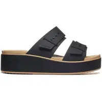 Crocs Brooklyn Buckle Matte Wrap Low Sandals Noir EU 41-42 Femme