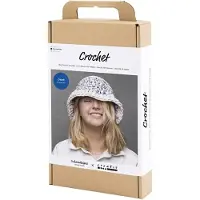 Creativ Company Bastels Häkeln - Chapeau de pêcheur, kit de crochet DIY avec instructions