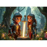 Bluebird Puzzle Puzzle Les Gardiens de l’Épée de Lumière - 200 à 499 pièces
