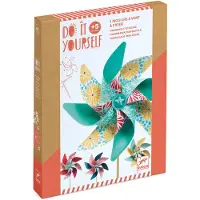 Djeco Jeu créatif à faire soi-même : moulin à vent avec des fleurs,