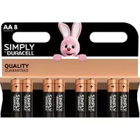 Duracell Piles AA Simply - Lot de 8