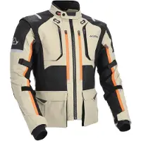 Acerbis Veste textile Rally Pro pour moto, beige/noir, taille 2XL