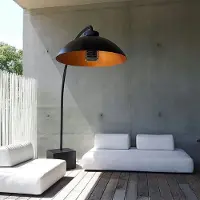 Heatsail Dome Patio Heater + Lampes - Version noire