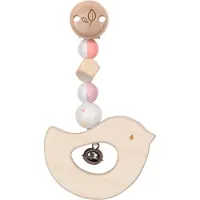 Goki Bois Baby Clip - Oiseau avec clochette, jouet sensoriel