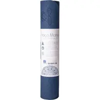 Berk Esoterik Berk Tapis de yoga bleu | 182 x 61 cm | 6 mm | double couche | avec Fleur de vie | en TPE écologique
