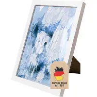 Intirilife Beau Cadre pour Posters et Photos en Blanc - Taille 32.5 x 23.8 cm - Décoration élégante Cadre pour posters Cadre pour photos