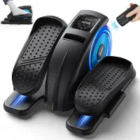 Merach Mini Vélo Elliptique Électrique Pour Bureau & Maison - Télécommande, Écran LCD, 12 Vitesses, Tapis Antidérapant