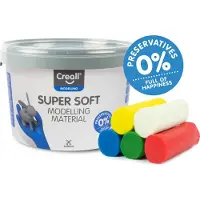 Creall Pâte à modeler Creall-Supersoft 1750 g en 5 couleurs
