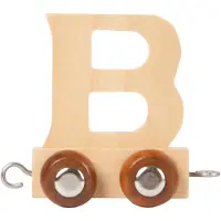 Small Foot - Train de lettres en bois - b - 12 pièces