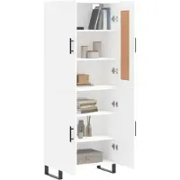 vidaXL Highboard blanc 69,5x34x180 cm Bois composite