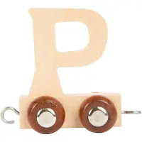 Small Foot - Train de lettres en bois, lettre P, lot de 12 pièces, jouet