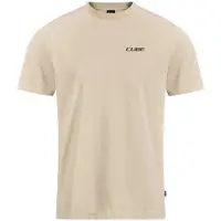 Cube Organic Crank Harder Gty Fit Short Sleeve T-shirt Beige M Homme